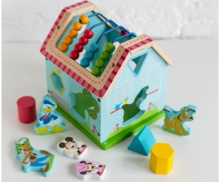 disney baby casa cubo legno